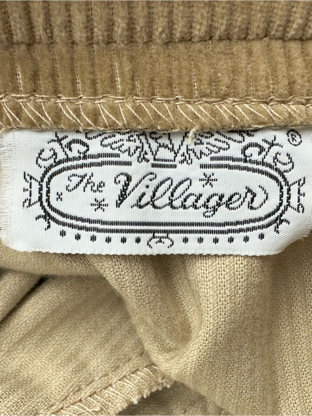 VTG 70’s The Villager Tan Corduroy A-Line Skirt - Union - Picture 9 of 9